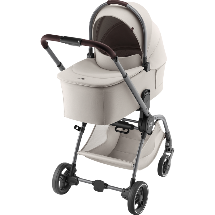 Zestaw 2w1 Britax Romer Rio Soft Taupe – stelaż z gondolą dla noworodka