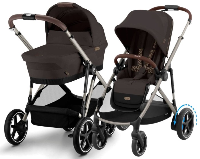 CYBEX e-Gazelle S elektryczny wózek 2w1 | Chocolate Brown