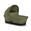 Gondola wózka Cybex e-Gazelle w kolorze Moss Green, widok z boku.