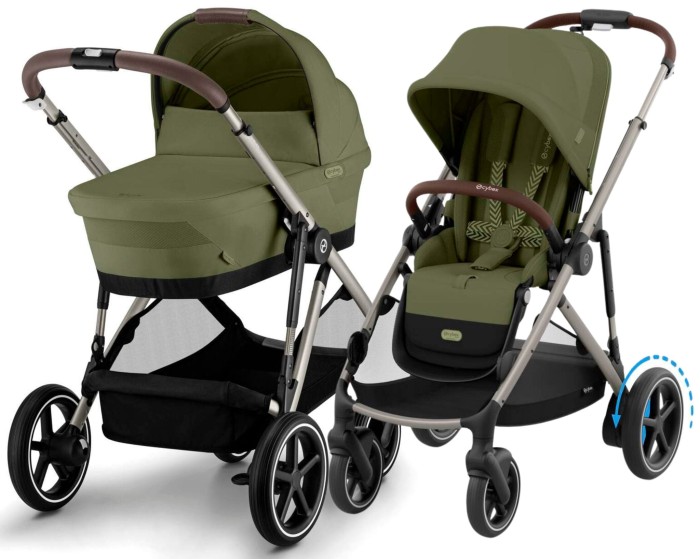 CYBEX e-Gazelle S elektryczny wózek 2w1 | Moss Green