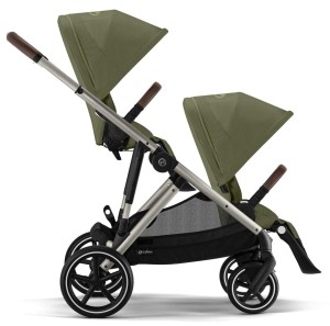 CYBEX e-Gazelle S elektryczny wózek bliźniaczy | Moss Green