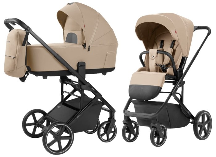CARRELLO ALFA CRL-6522 Wózek głęboko-spacerowy | Natural Beige
