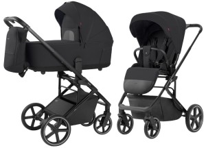 CARRELLO ALFA CRL-6522 Wózek głęboko-spacerowy | Rock Black