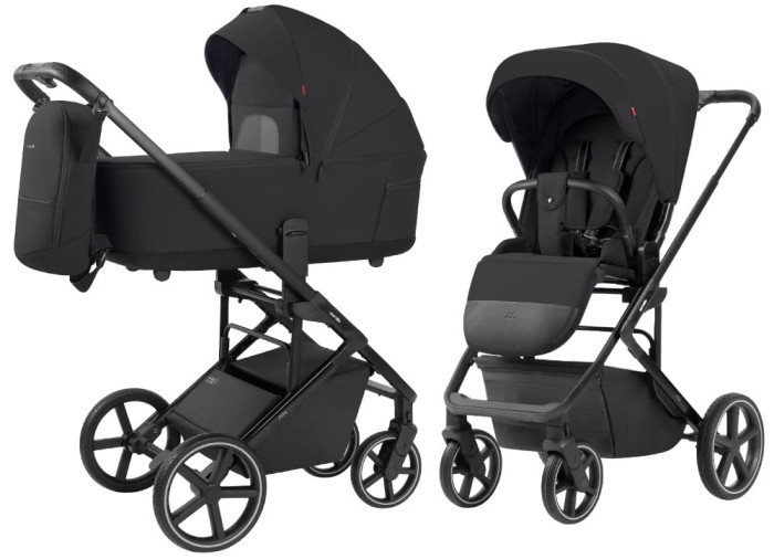 CARRELLO ALFA CRL-6522 Wózek głęboko-spacerowy | Rock Black