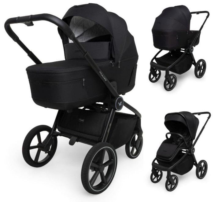 MUUVO FIVE wózek głęboko spacerowy 2w1 | Classic Black