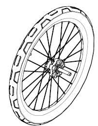 THULE kompletne koło do przyczepek THULE CHARIOT SPORT 2 SINGLE / DOUBLE