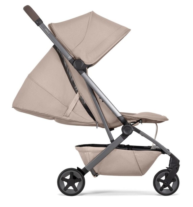 Joolz Aer 2 lekki wózek spacerowy - Sandy Taupe - rozkładany na płasko
