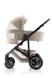 Wózek Britax Römer Smile 5Z Teak – gondola z otwartym okienkiem wentylacyjnym w budce, kolor jasny beż Teak.