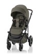 Britax Römer SMILE 5Z – wózek Urban Olive w konfiguracji spacerowej na ramie Matt Black, widok z boku.