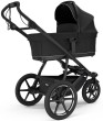 Wózek Thule Urban Glide 3 2w1 z gondolą Black – elegancki model z dużymi kołami terenowymi, widok od tyłu.