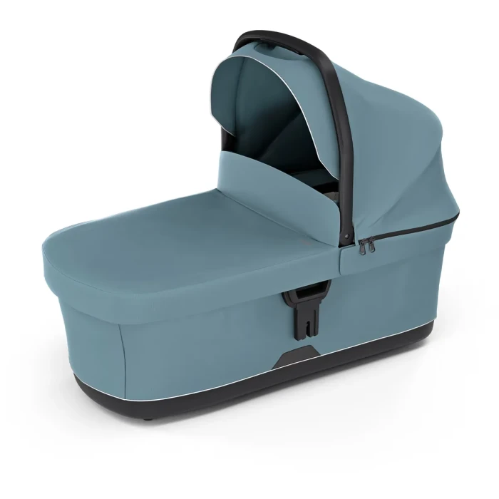 Gondola Thule Urban Glide 3 w odcieniu niebieskim – komfortowa dla dziecka, idealna na spacery i jogging.