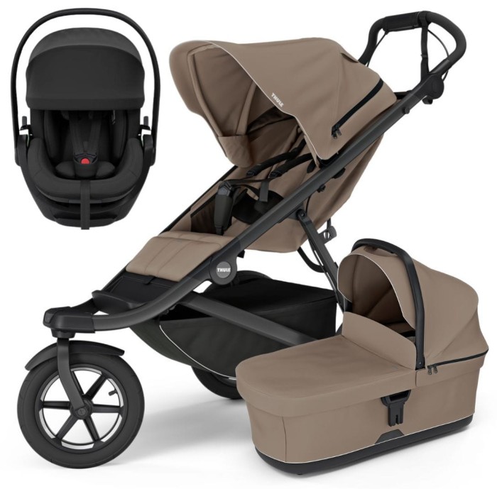 Thule zestaw 3w1 | wózek dziecięcy Urban Glide 3 | fotelik Maple | Taupe