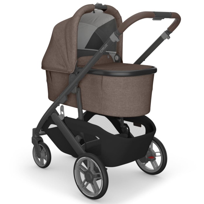 uppababy cruz v3 wózek dziecięcy 2w1 - wersja z gondolą dla noworodka - widok od przodu