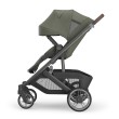 wózek spacerowy - uppababy cruz v3 - kolor evelyn - widok od boku - przedłużana budka