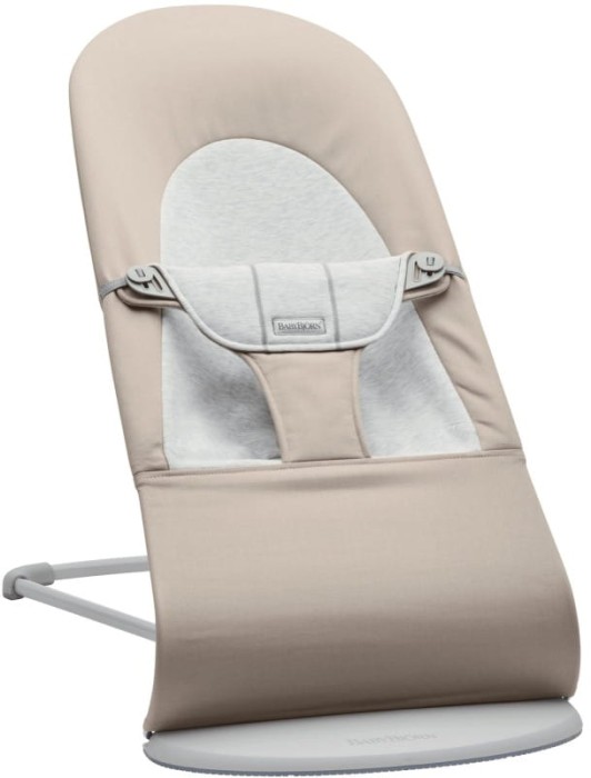 BABYBJORN BALANCE SOFT WOVEN/JERSEY leżaczek dla dzieci | Beż/Szary