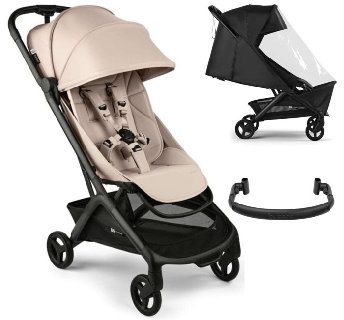 Bugaboo Butterfly 2 wózek spacerowy | Desert Taupe  + pałąk i folia