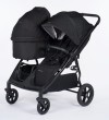 wózek dziecięcy rok po roku - mast m.twin x - kolor onyx - wersja podwójna z gondolą i siedziskiem spacerowym