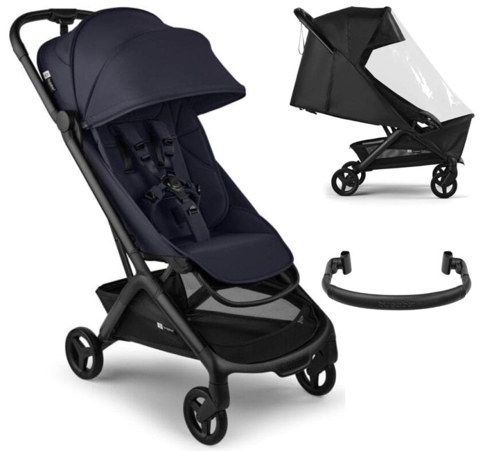 Bugaboo Butterfly 2 wózek spacerowy | Deep Indigo + pałąk i folia
