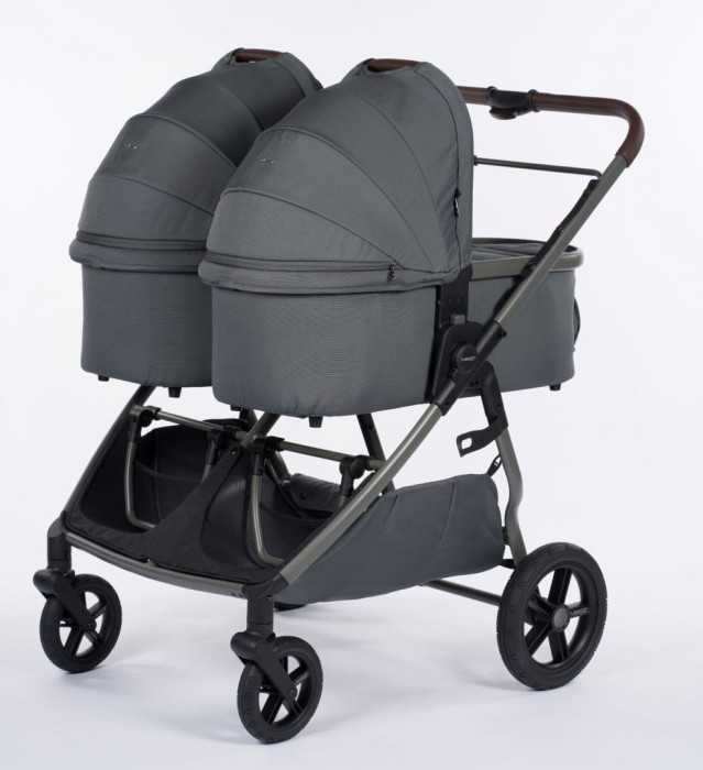 MAST M.TWIN X wózek bliźniaczy 2w1 z regulowaną rączką | Volcanic Ash