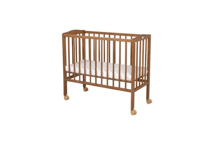 Waldin łóżeczko drewniane 2w1 z opcja dostawki | widok w wersji klasycznej z materacem | kolekcja Vintage