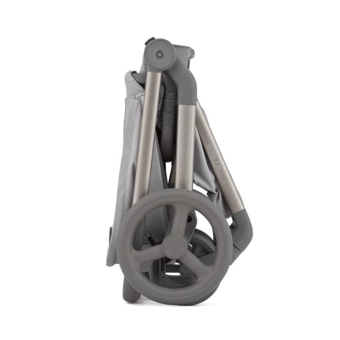 Anex Flo w kolorze Frossy wózek 2w1 mały po złożeniu - widok złożonego stelaża.