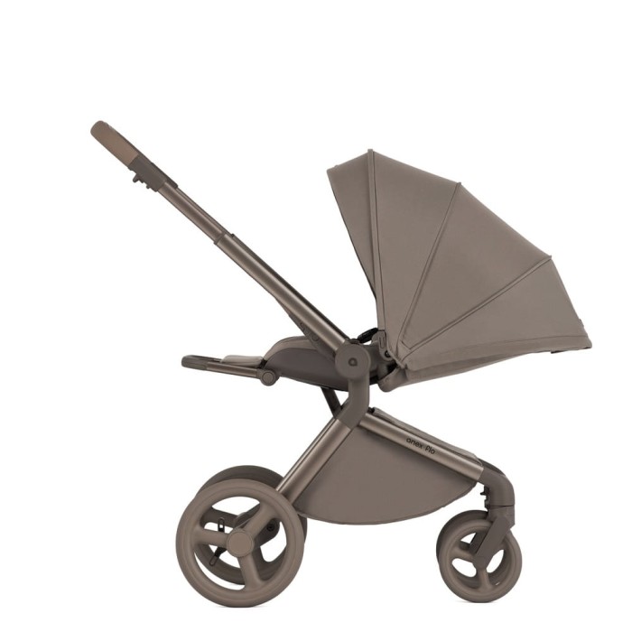 Wózek spacerowy 2w1 Anex Flo w kolorze Yuki - siedzisko spacerowe z regulacją pochylenia - ujęcie z boku