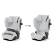 Cybex Pallas G3 - fotelik który rośnie z dzieckiem 9-36 kg  - dwa warianty użytkowania - kolor Fog Grey