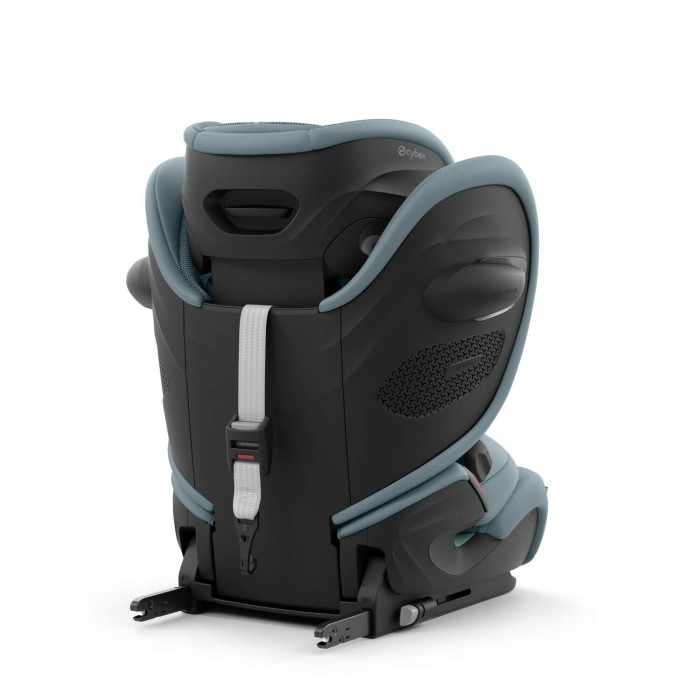 Cybex Pallas G3 - fotelik 9-36 kg - widok na ISOFIX i Top Tether - kolor Stormy Blue