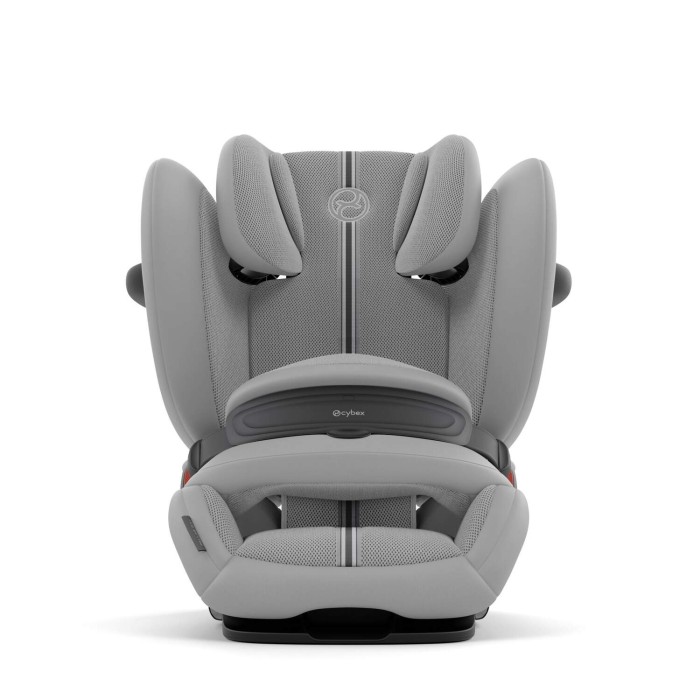 Cybex Pallas G3 - fotelik dziecięcy 76-150 cm - widok od frontu  - kolor Stone Grey
