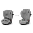 Cybex Pallas G3 - fotelik który rośnie z dzieckiem 9-36 kg  - dwa warianty użytkowania - kolor Stone Grey