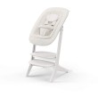 Drewniane krzesełko do karmienia Cybex Lemo Platinum - zestaw z leżaczkiem dla noworodka - kolor White Wood