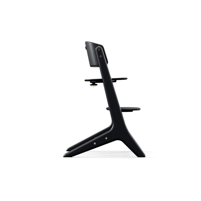 Ergonomiczne krzesełko do karmienia Cybex Lemo Platinum - widok z boku - kolor Black wood