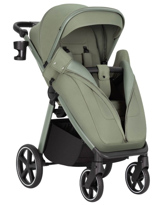 Carrello Bravo SL Deluxe spacerówka z pokrowcem na nóżki - Mosaic Green