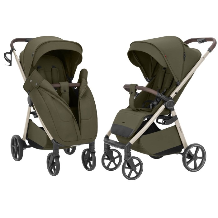 Lekki i kompaktowy wózek spacerowy Carrello Bravo M Lite - Flax Green
