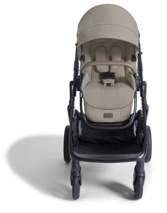 joie versiti - kolekcja signature - wózek spacerowy - wersja pojedyncza - kolor sandstone - widok od przodu