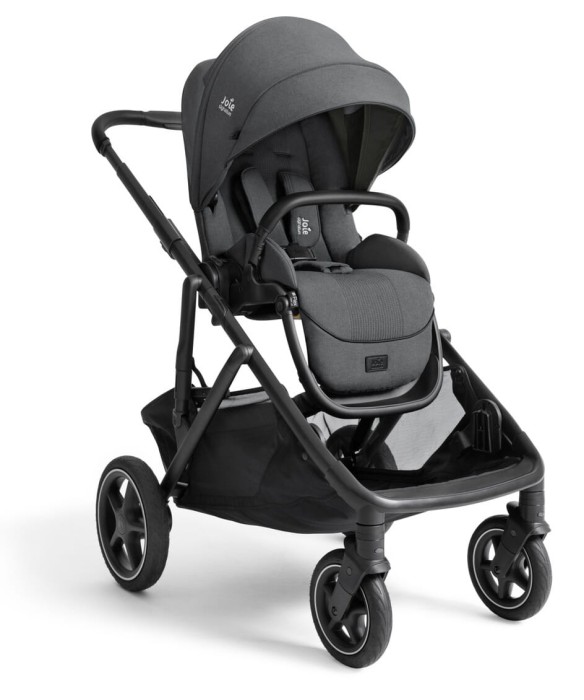 joie versiti - kolekcja signature - wózek spacerowy - wersja pojedyncza - kolor ebony - widok pod skosem