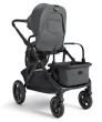 joie versiti - kolekcja signature - wózek spacerowy - wersja pojedyncza z koszem zakupowym - kolor ebony - widok pod skosem