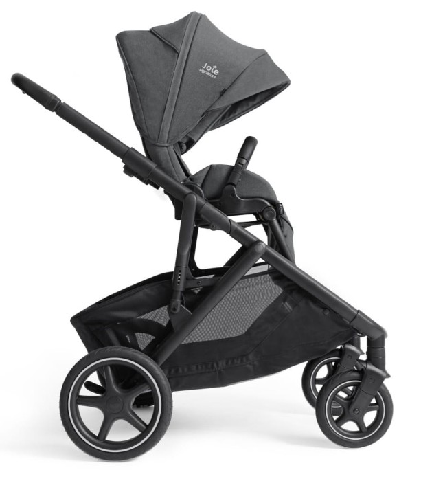 joie versiti - kolekcja signature - wózek spacerowy - wersja pojedyncza - przodem do świata - kolor ebony - widok od boku