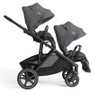 joie versiti - kolekcja signature - wózek rok po roku - dwa siedziska przodem do kierunku jazdy - kolor ebony - widok od boku