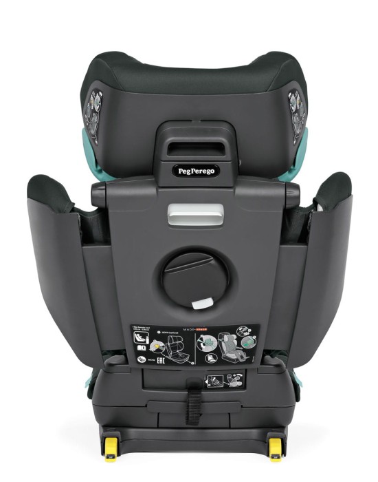 fotelik samochodowy 100-150 cm - peg perego viaggio 2-3 flex - kolor metal - widok z tyłu