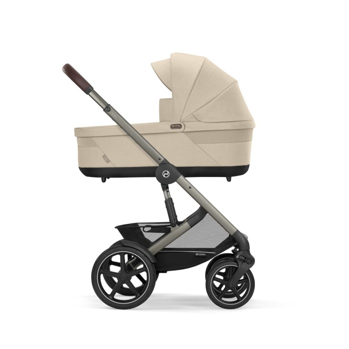 Wózek terenowy Cybex Talos S Lux z gondolą dla noworodka Cot S Lux Almond Beige