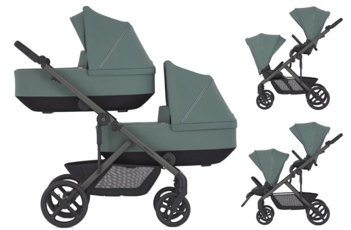 ANEX MODU bliźniaczy wózek głęboko-spacerowy 2w1 | Greeny