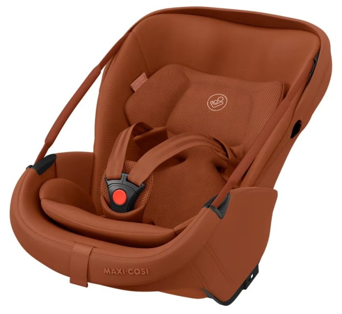 moduł wewnętrzny fotelika maxi-cosi coral slide pro - kolor copper terra - czerwony - widok pod skosem