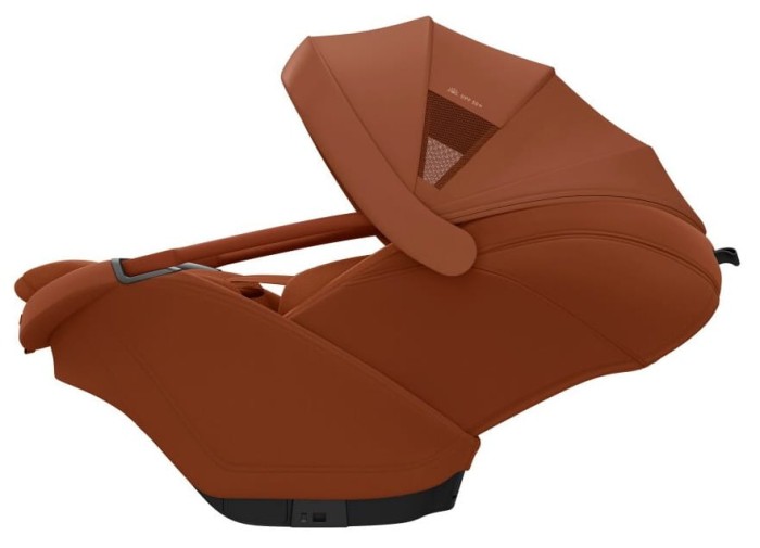 moduł wewnętrzny fotelika maxi-cosi coral slide pro - kolor copper terra - czerwony - widok od boku