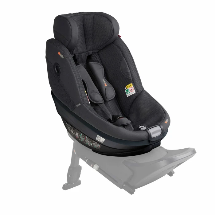 BeSafe Beyond 2 360 fotelik dwukierunkowy do 125 cm - zapięty na bazie ISOFIX - kolor Anthracite Mesh