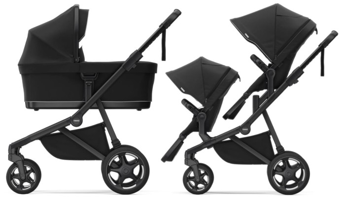 THULE SLEEK 2 wózek rok po roku | Black