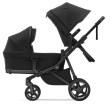thule sleek 2 - wózek dziecięcy rok po roku - kolor czarny - wersja z gondolą i siedziskiem - widok od boku