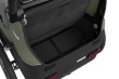 thule courier - przyczepka rowerowa - strefa bagażowa - kolor vintage green (zielony) - widok od tyłu