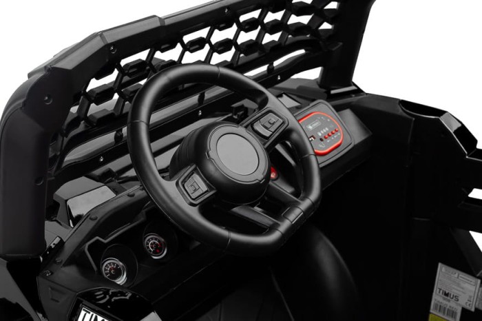 TOYZ TIMUS kolor Black - pojazd akumulatorowy dla dwójki dzieci - zdjęcie kierownicy