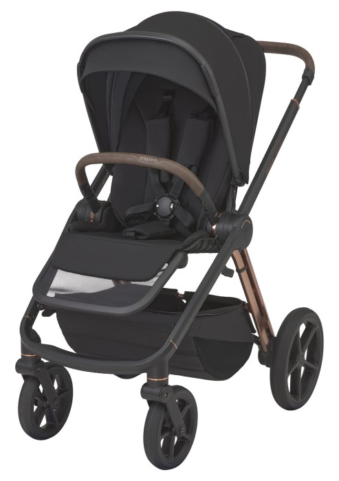 espiro miloo 2.0 - wersja spacerowa - kolor diamond black - widok od przodu